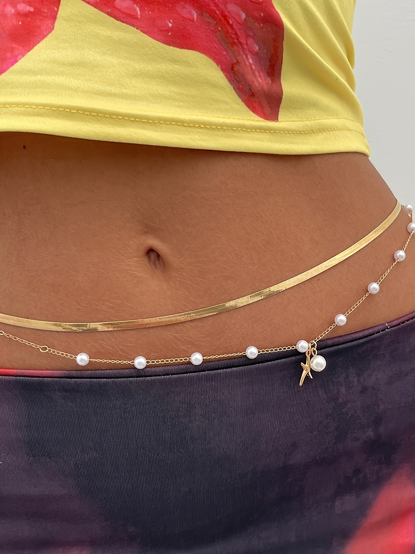 2pcs Bohemian Style Sexy Tassel Belly Chain